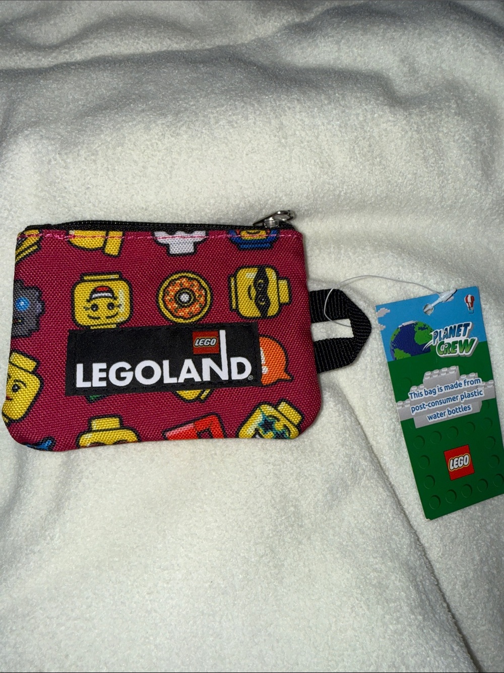 Lego Legoland Red Minifigure Print Coin Pouch